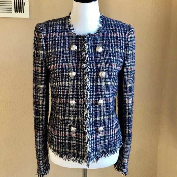 Veronica Beard Metalic Tweed dickey jacket sz 6 - Picture 4 of 11